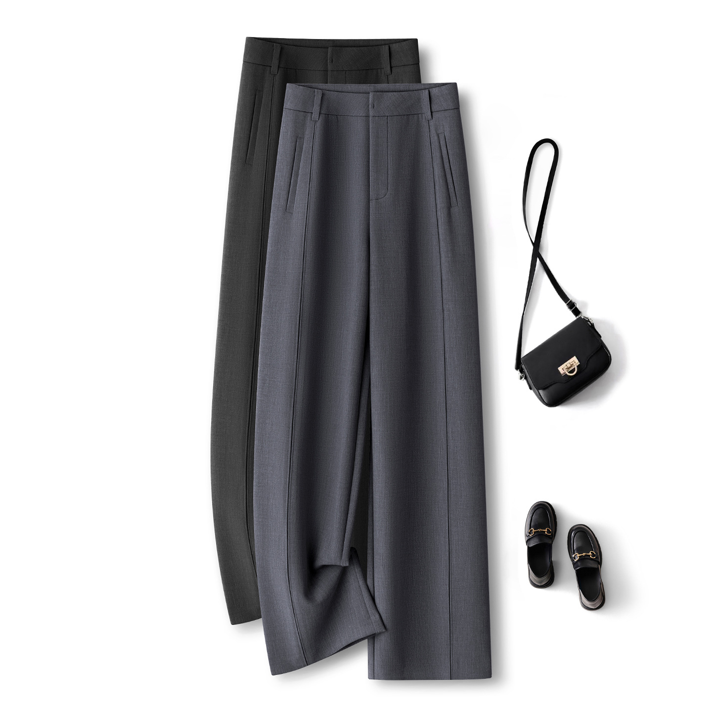 Tailored Trouser Wide - Celana Panjang Model Lebar dengan Potongan