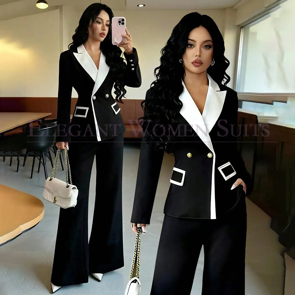 Womens Blazer - Setelan Wanita Mewah Warna Hitam 2