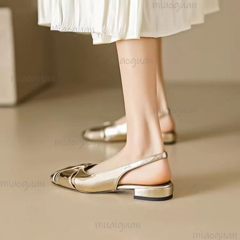 Sandal Wanita Hak Rendah Ujung - Womens Heels ulasan dan harga
