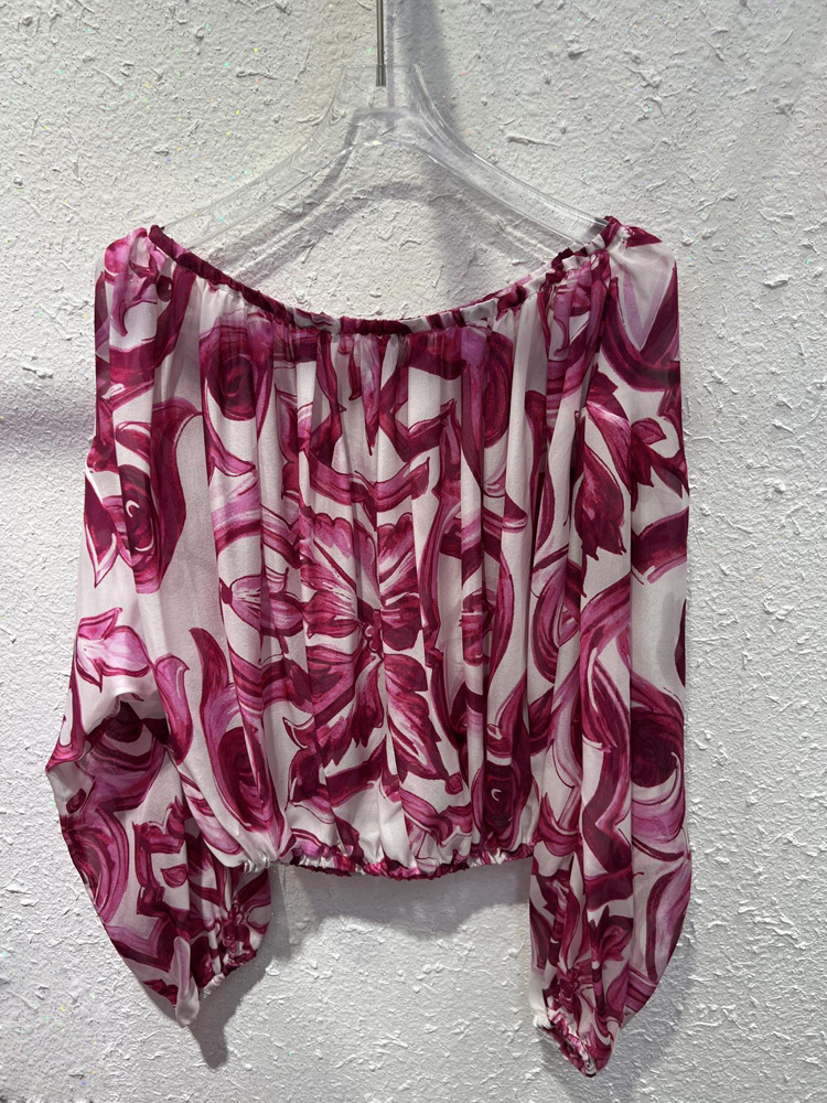 Blus Sutra Bahu Terbuka Wanita - Silk Blouse ulasan dan harga