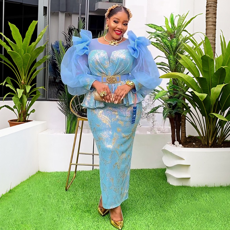 Gaun Pesta Afrika Wanita Baru  - Evening Gown ulasan dan harga